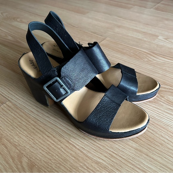 Kork-Ease San Carlos Black Wedge Sandals Women’s 9M - Picture 1 of 9